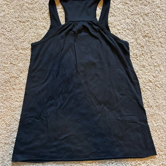Black Tank Top with Gold Logo - Picture 2 of 2